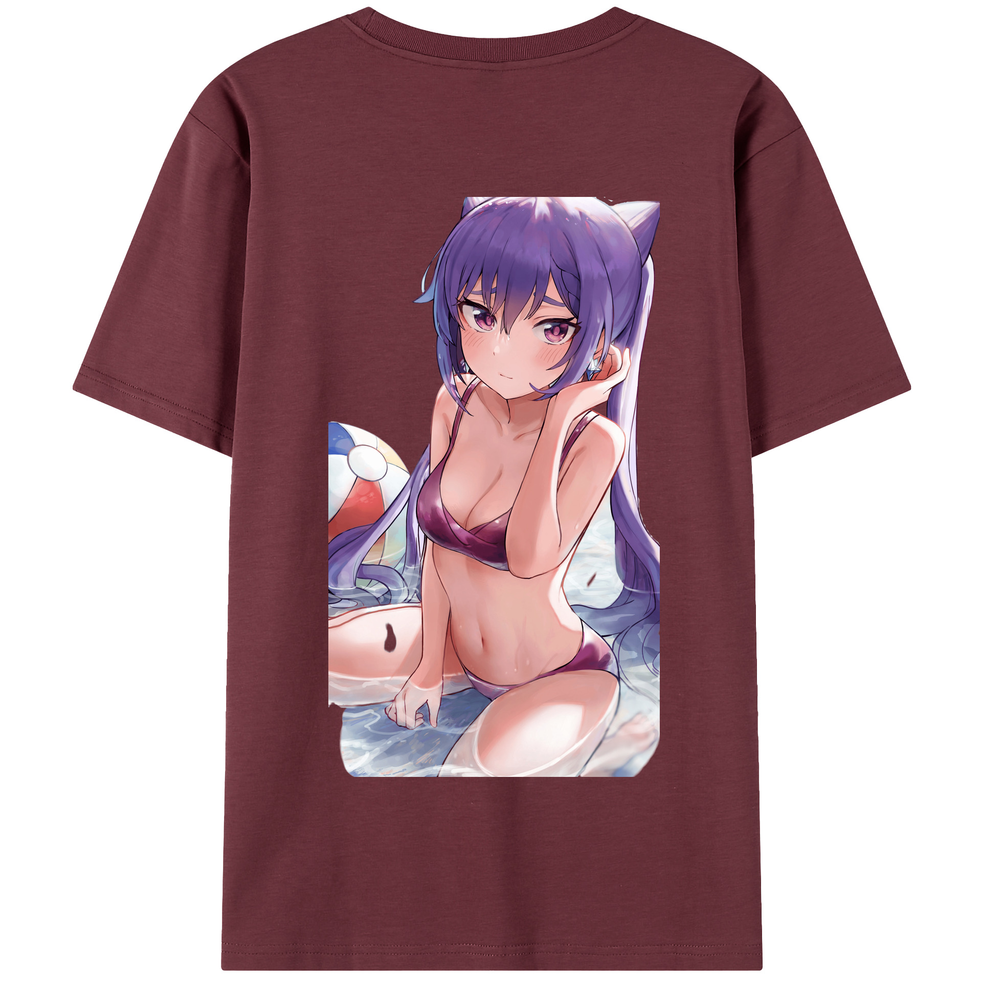 げんし神 刻晴 こくせい genshin Kokusei 綿100％半袖Tシャツ（背面プリント）